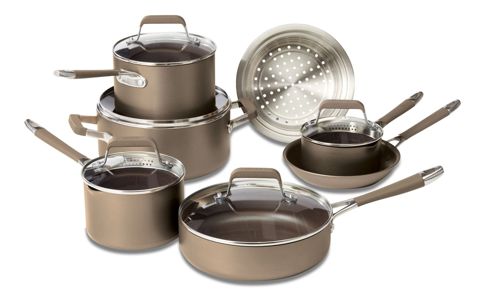 Classic Cookware Set, Non-Stick, PFOA-Free, Oven Safe, Champagne Bronze, 12-pc W8G0 - product image 2