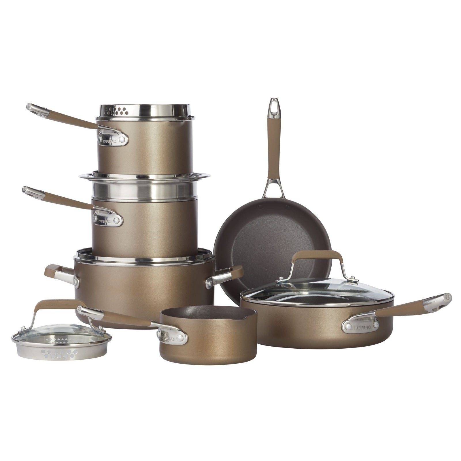 Classic Cookware Set, Non-Stick, PFOA-Free, Oven Safe, Champagne Bronze, 12-pc W8G0 - product image 4