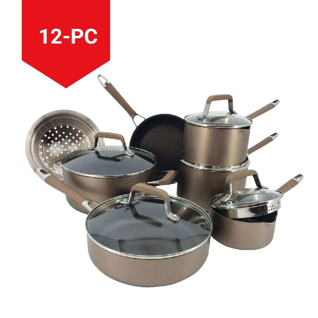 Classic Cookware Set, Non-Stick, PFOA-Free, Oven Safe, Champagne Bronze, 12-pc W8G0 - product image 7