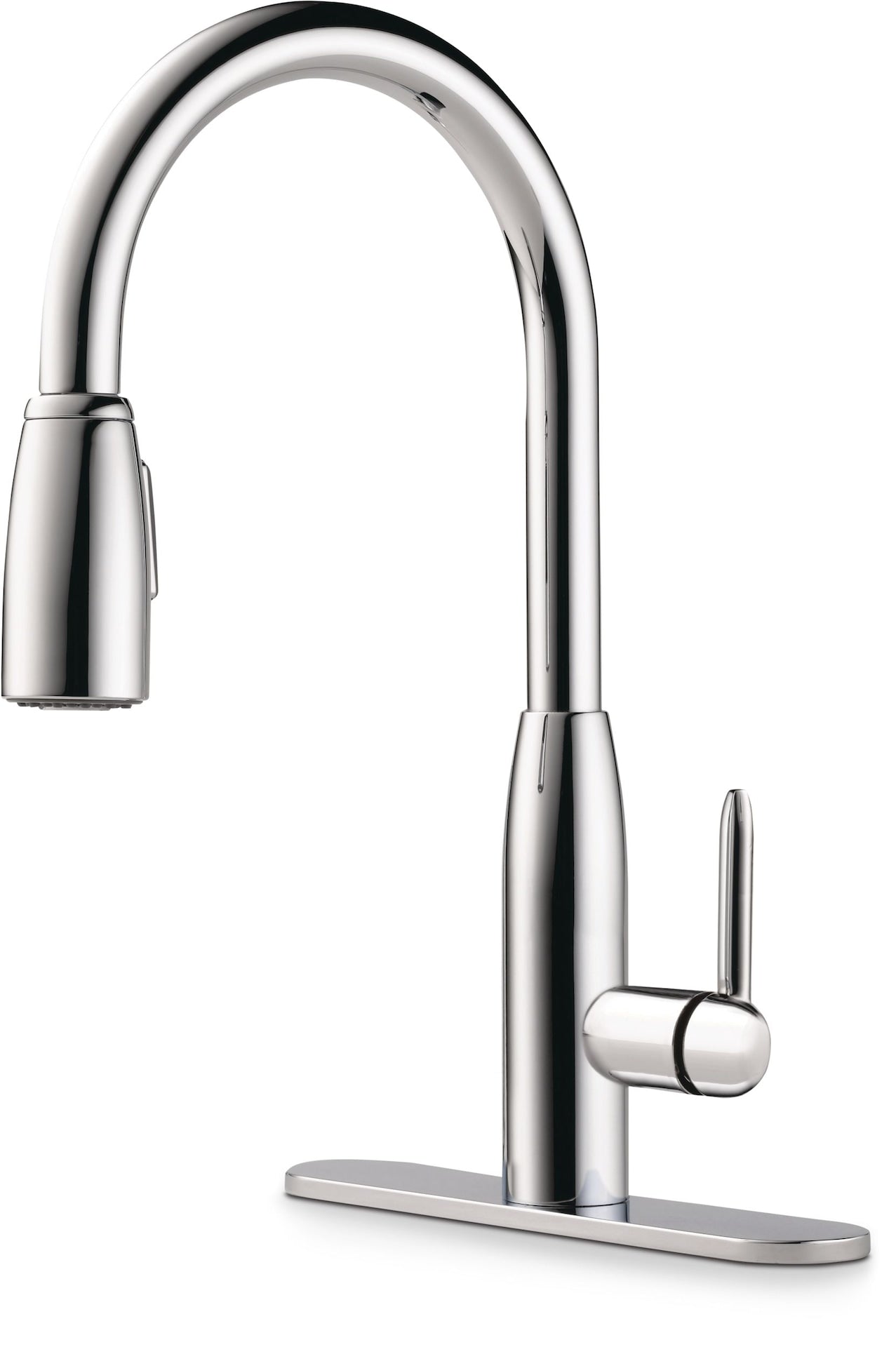 Tunbridge Single Handle High Arc Pull Down Kitchen Faucet, Chrome J6I6 - product image 1