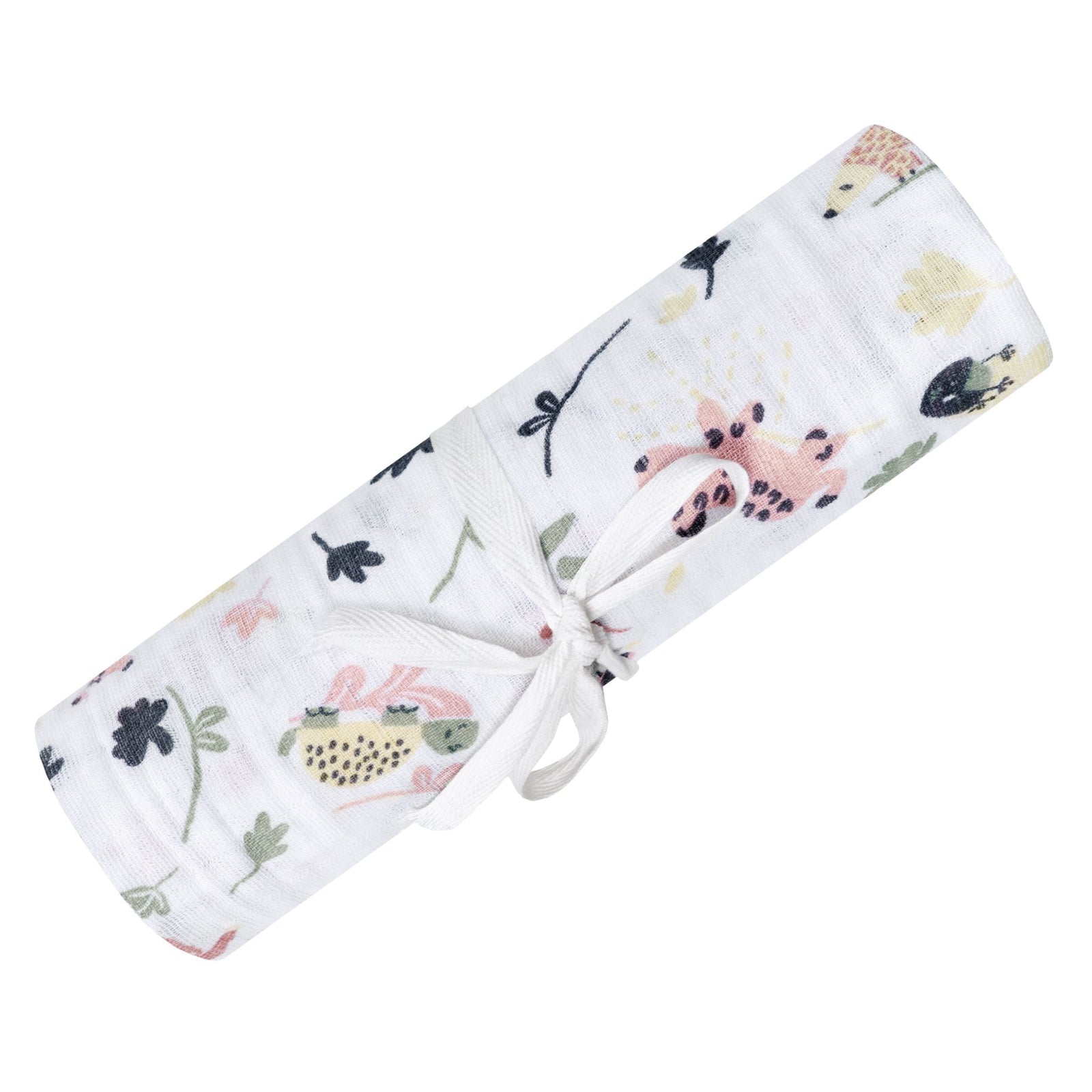 Cotton Muslin Baby Swaddle Blanket, Jungle Lotus Z1L6 - product image 1