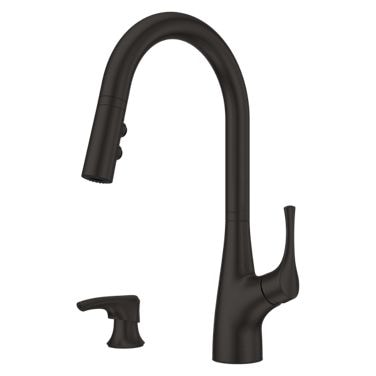 Arvada Pull-Down Kitchen Faucet, Matte Black T7Y1 - product image 1