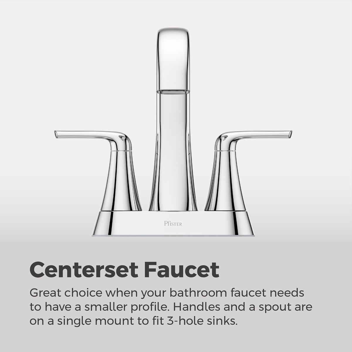 Raya 4-in Chrome Centerset Bathroom Sink Faucet D0L9 - product image 4