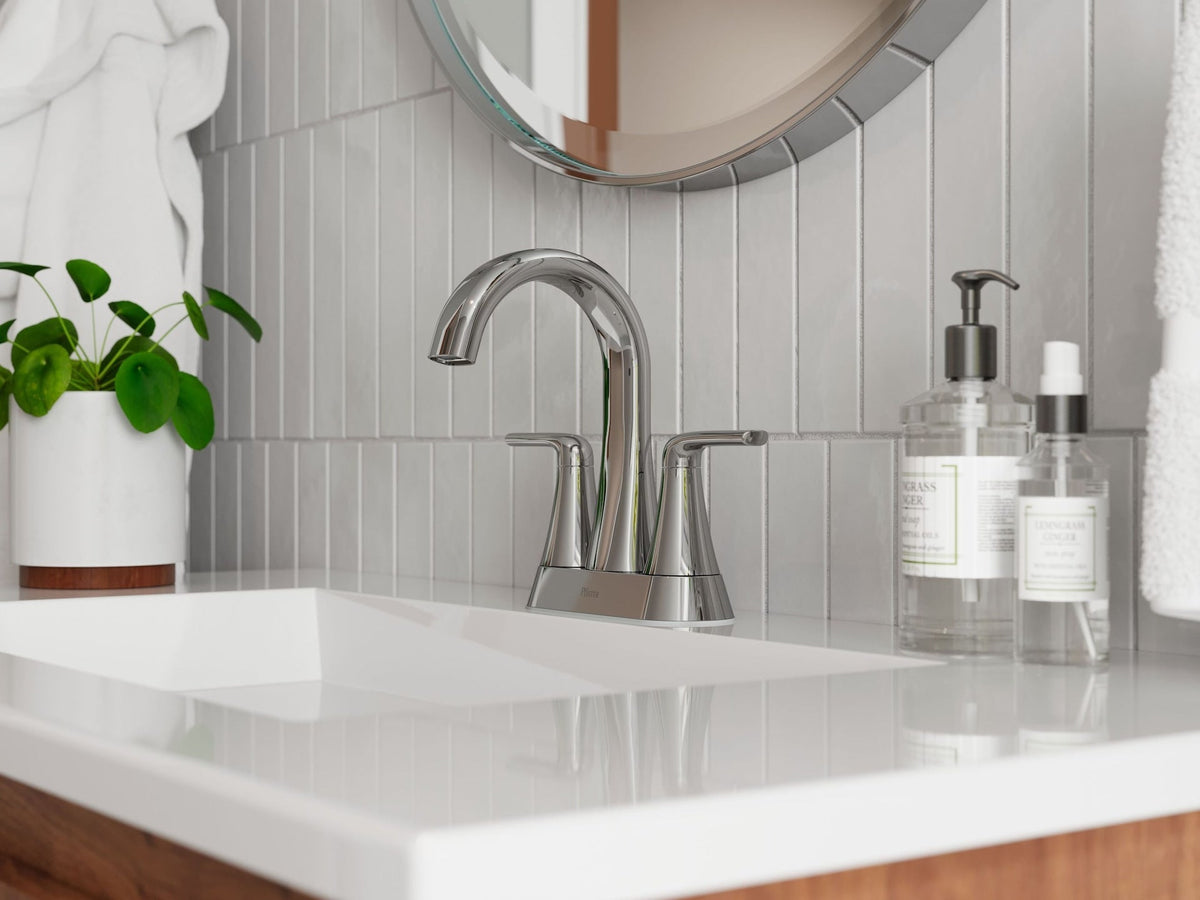 Raya 4-in Chrome Centerset Bathroom Sink Faucet D0L9 - product image 8