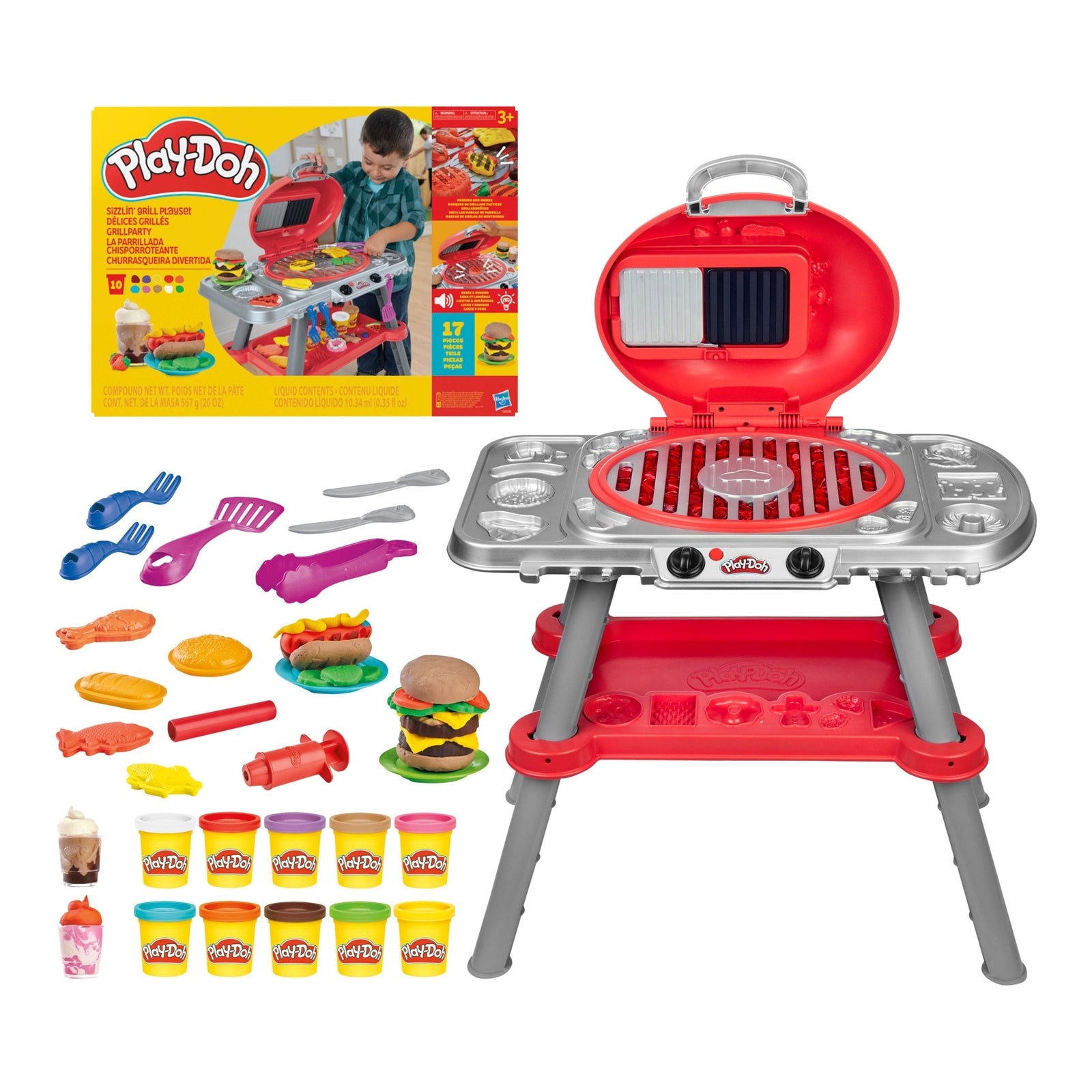 Barbecue Grill Set with Lights and Sounds, 17-pc F4I9 - product image 1