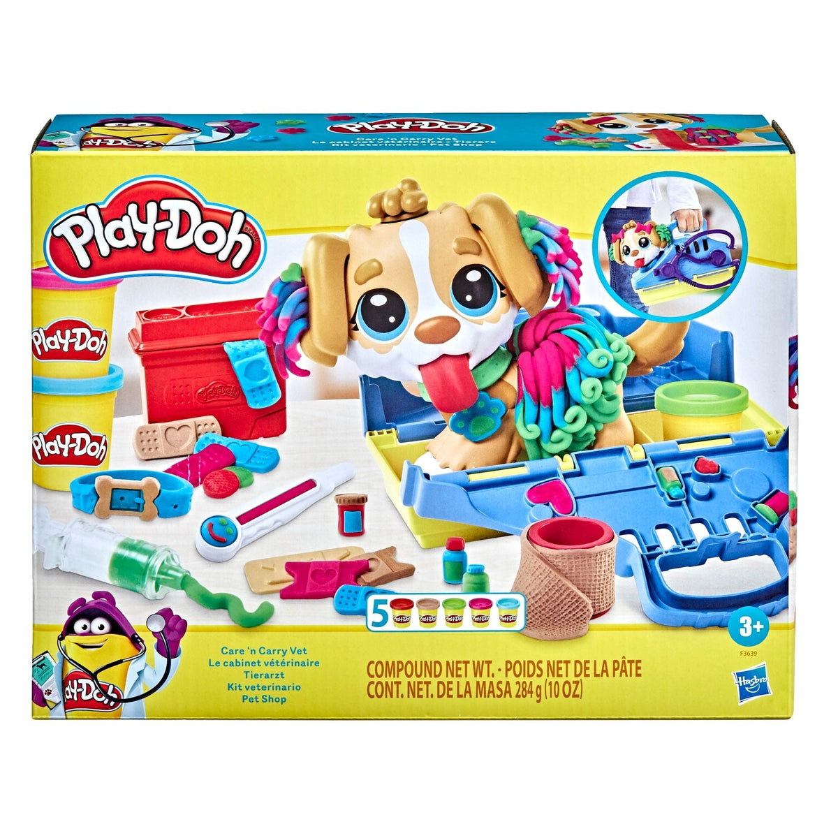 Care N' Carry Vet Playset, With Compound Cans, Non-Toxic, 10 oz, 5-pc, Ages 3+ G3F8 - product image 2