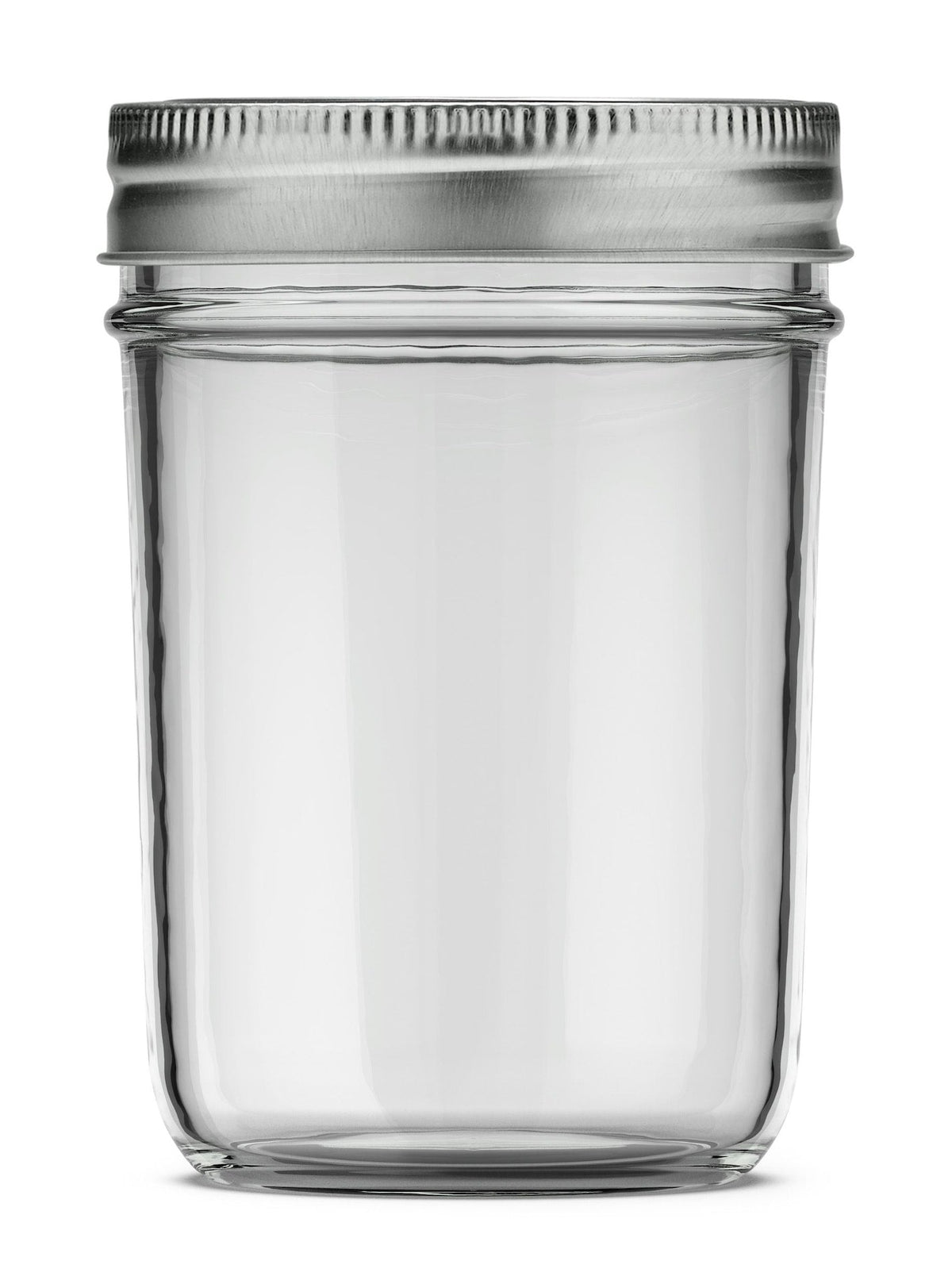 Mason Smooth Design Regular Mouth Glass Jar with Lid & Band, 8-oz, 12-pk B0J6 - product image 1