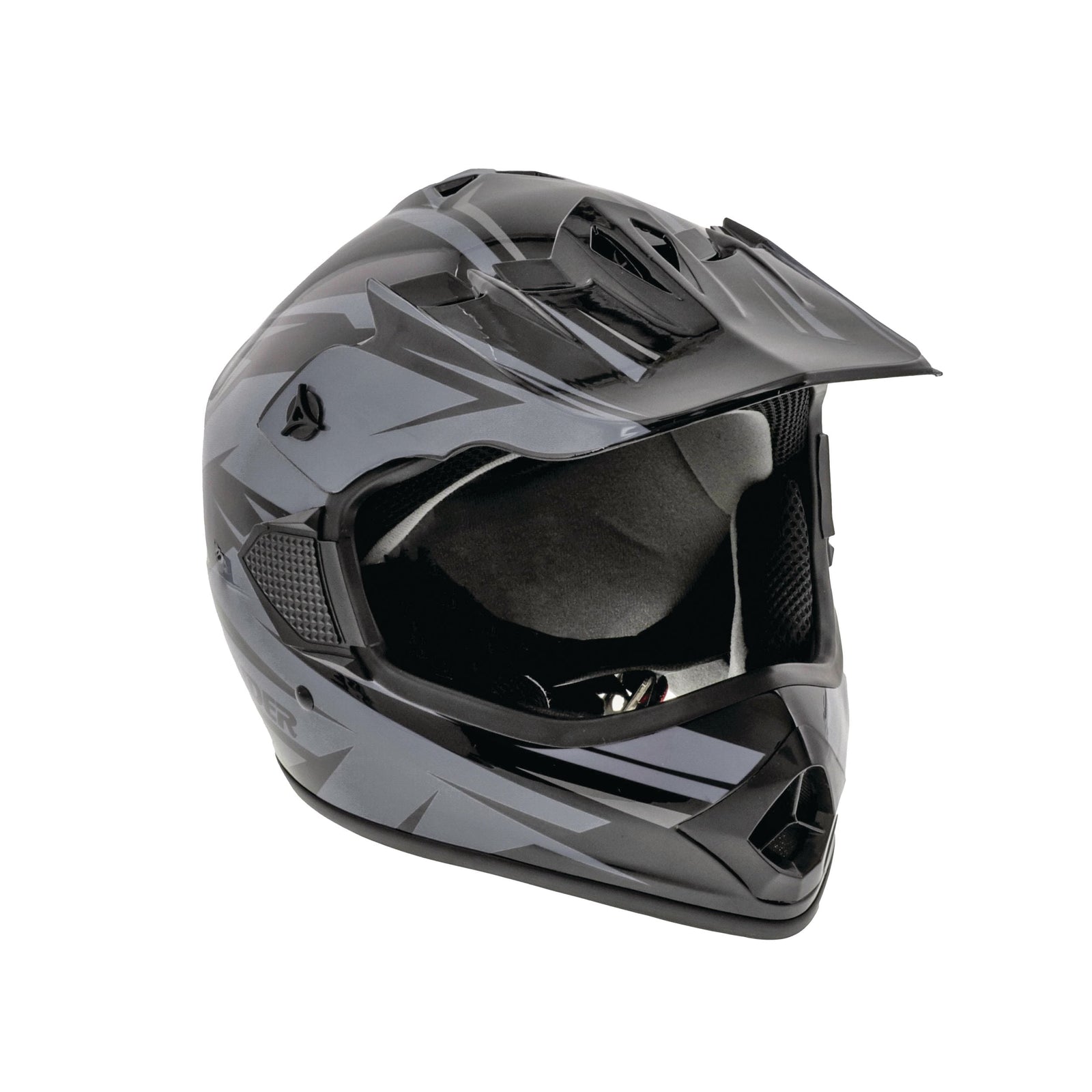 GX4 Youth Dirt Bike/ATV Helmet, Grey/Black, Assorted Sizes F2F0 - product image 1