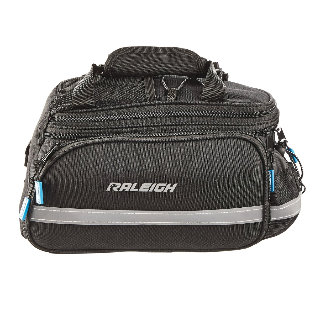 Expandable Rack Top Bike Bag withRemovable Carry Strap & Reflective Strip, Black Z6B0 - product image 3