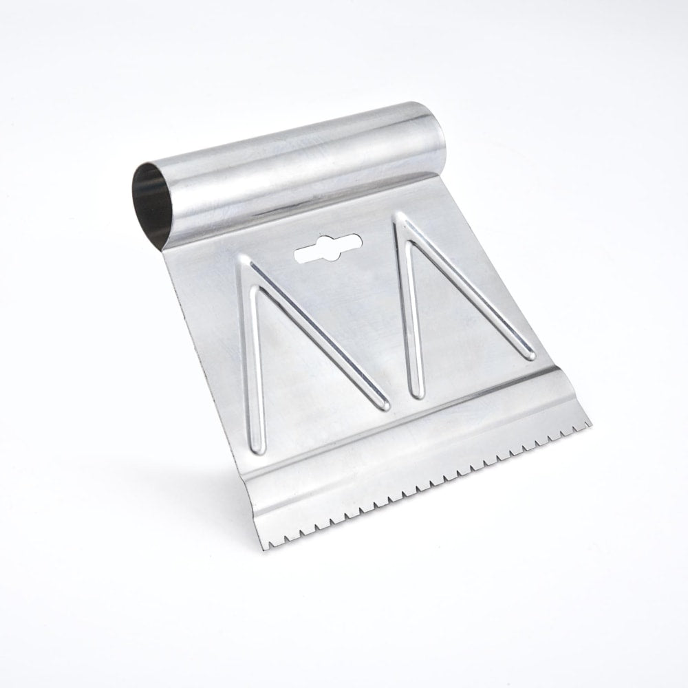 Multi-Purpose Steel V-Notch Adhesive Spreader/Applicator Tool, 3/16 x 6-in Y5L8 - product image 1