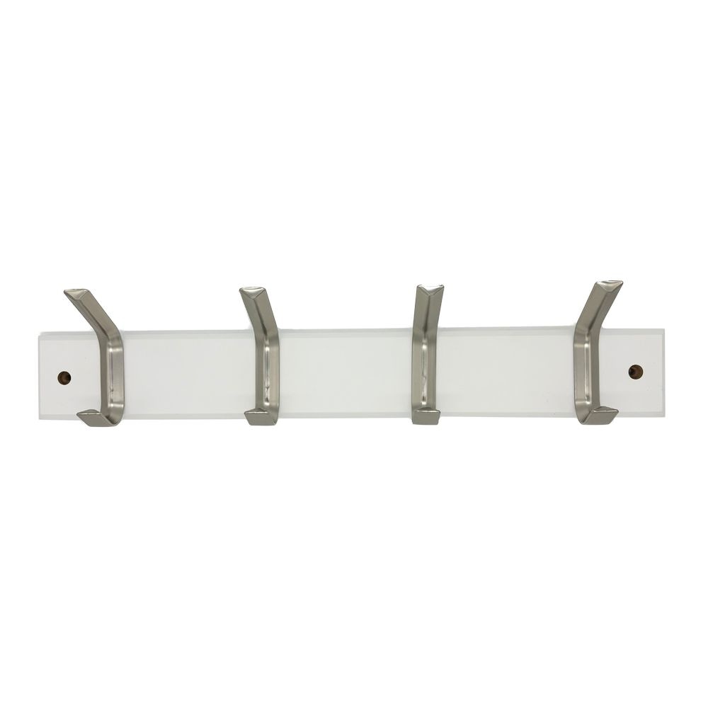 Double 4 Hook on Board, 18", White T8E3 - product image 1