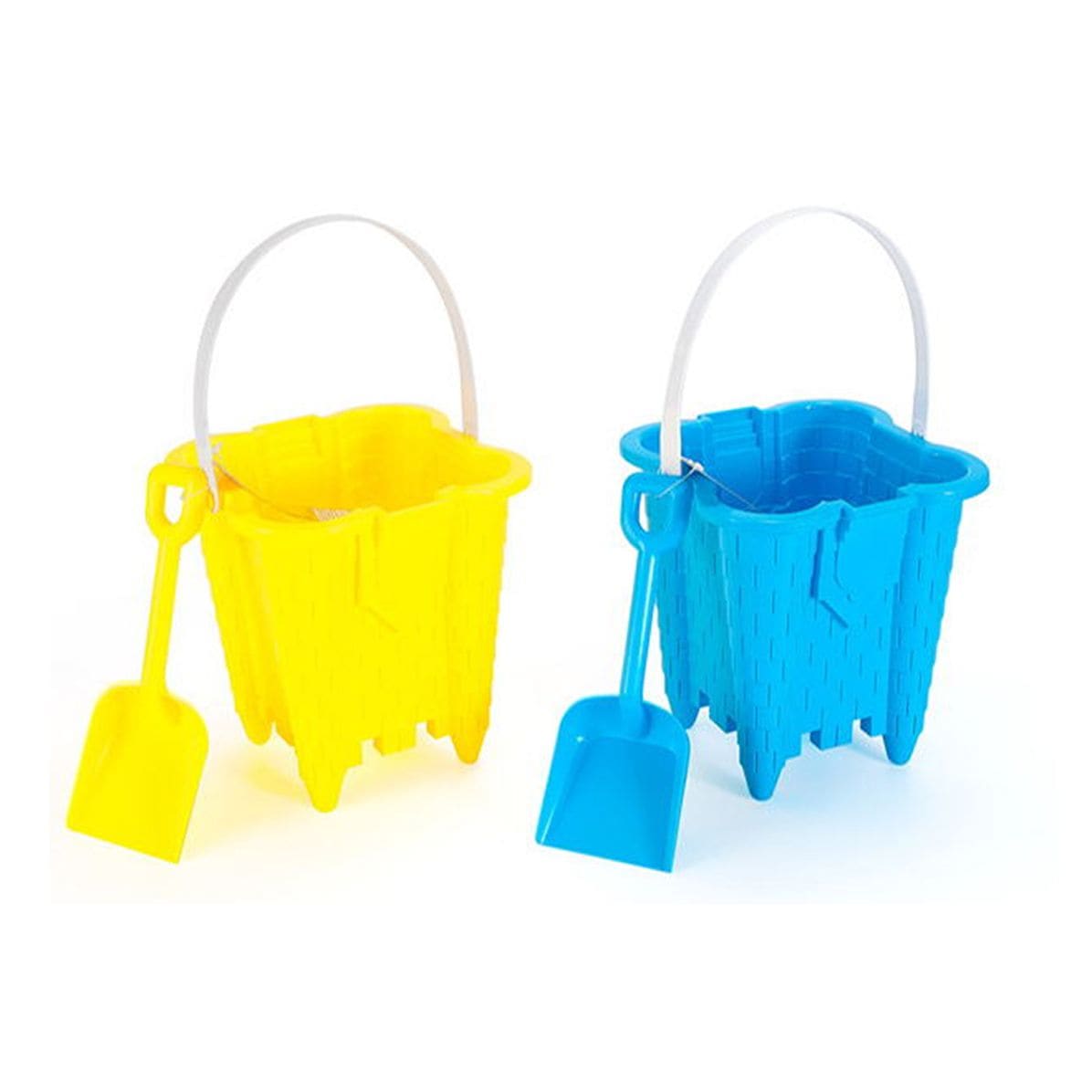 Sand Castle Bucket & Shovel Set, Blue/Green/Red/Yellow, Assorted, Ages 2+, for Beach/Pool Fun Activities Q6T9 - product image 1