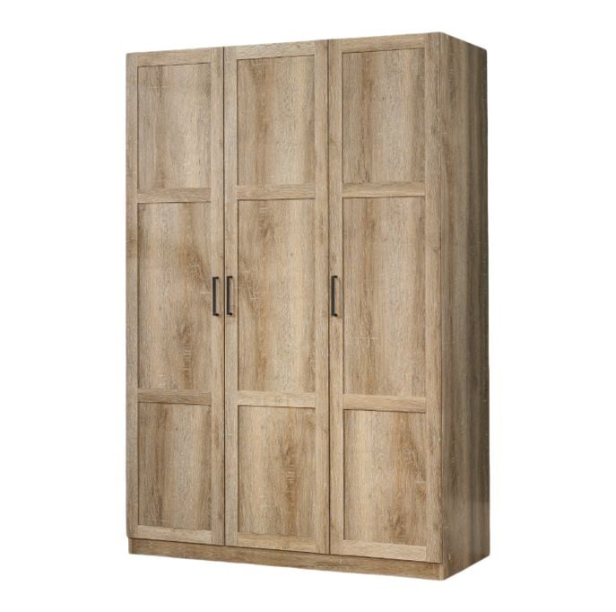 3 Door Wardrobe, Shaker Oak J8X9 - product image 1