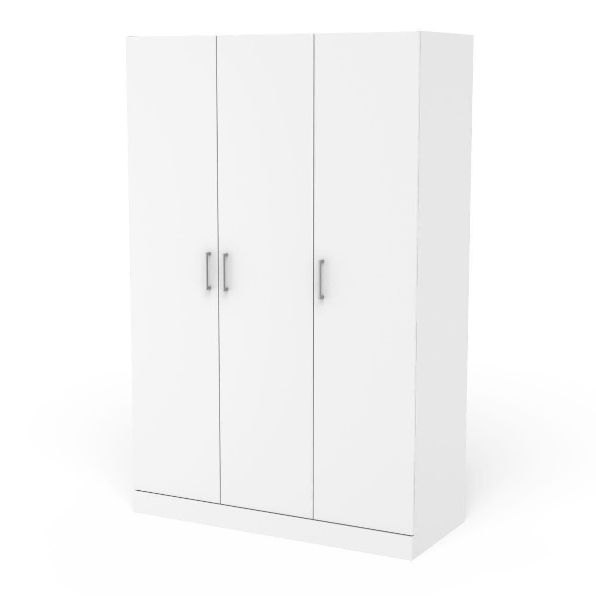 3 Drawer Wardrobe White H0D8 - product image 1