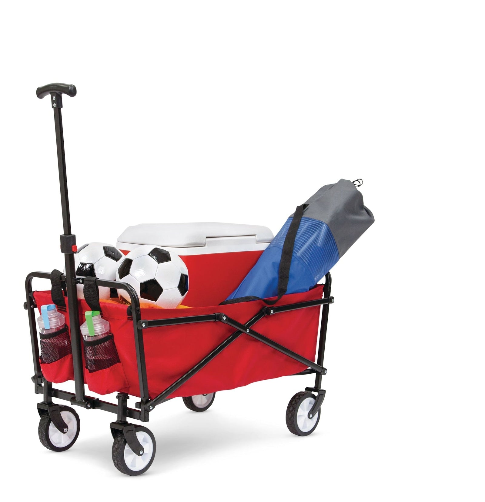 Outdoor Collapsible Folding Utility Wagon with Cup Holders, 150-lb Capacity C2T7 - product image 3
