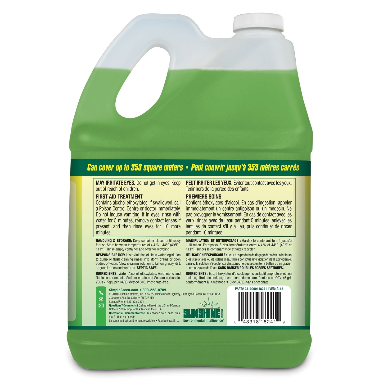 Green Heavy-Duty Concentrate Pressure Washer Detergent, 4L P5T7 - product image 5