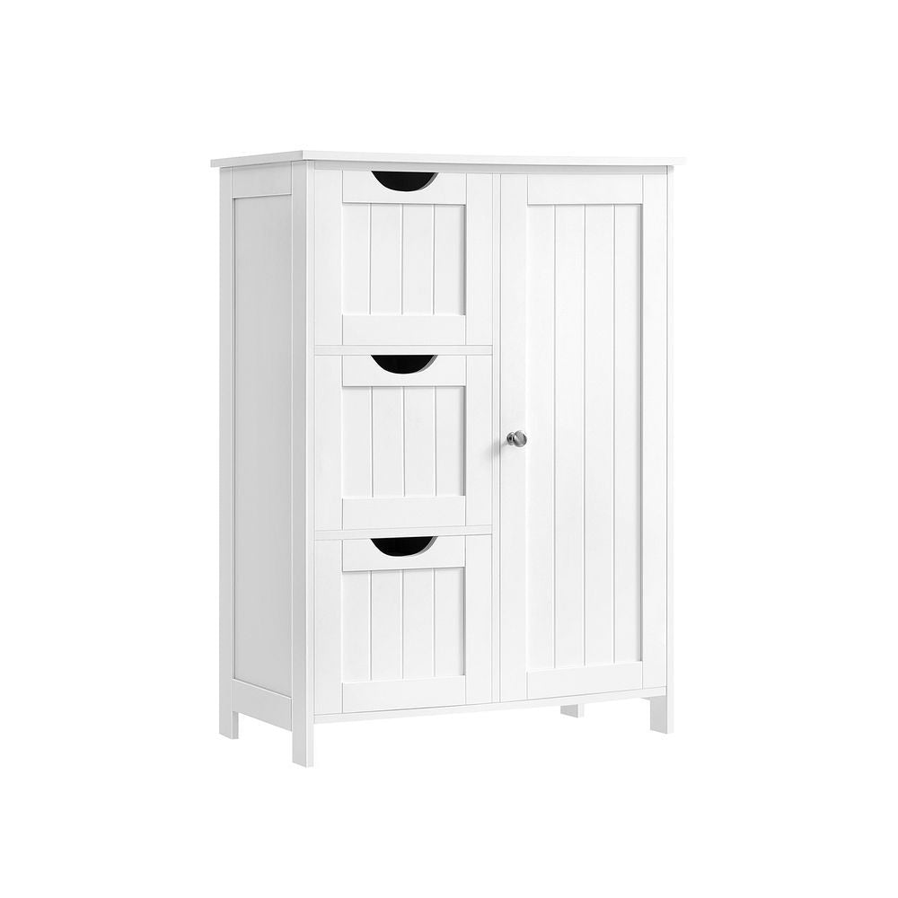3-Drawer White Home Cabinet with Adjustable Dividers L0E1 - product image 1