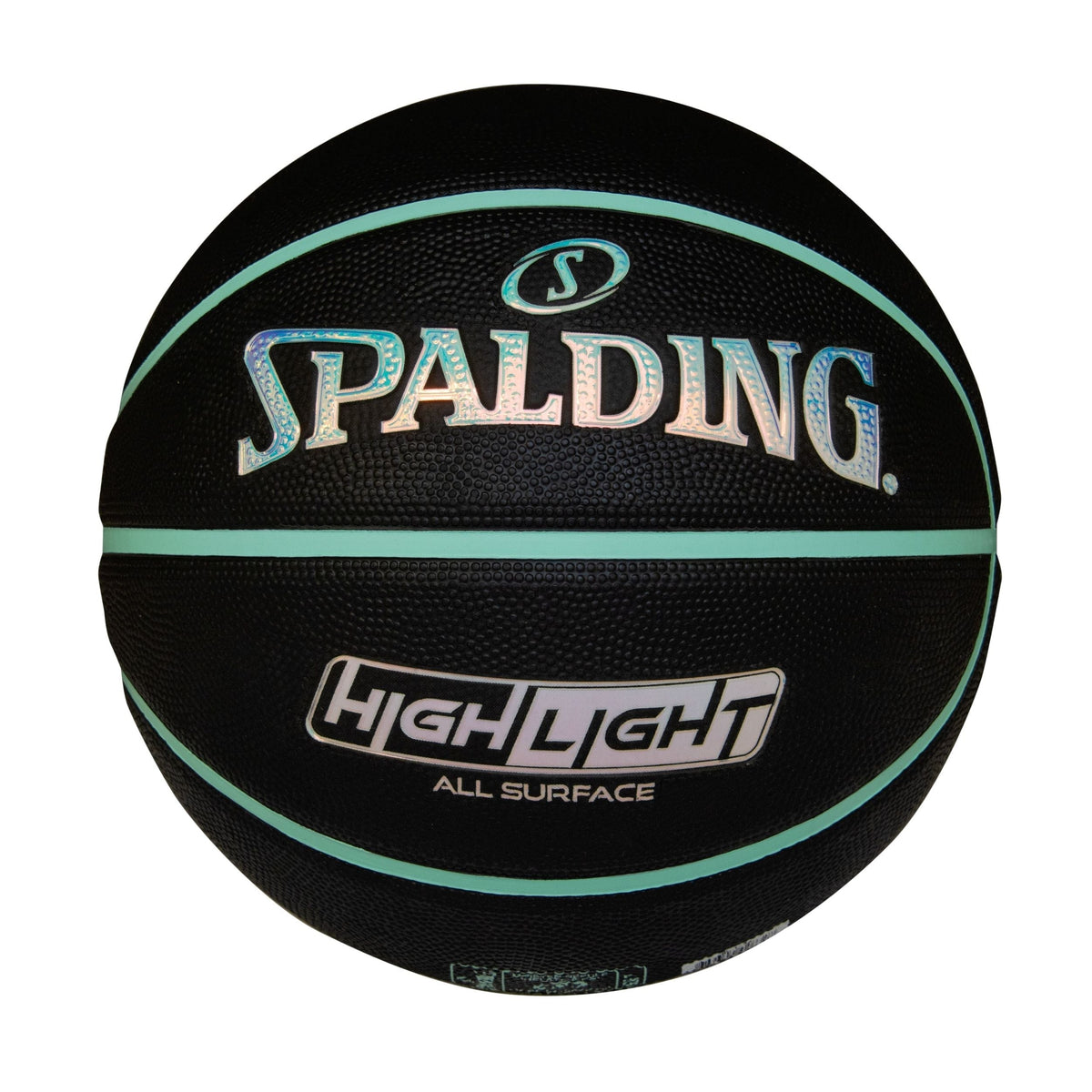 Highlight Foil Basketball, Black/Mint, Size 7 C2U4 - product image 2