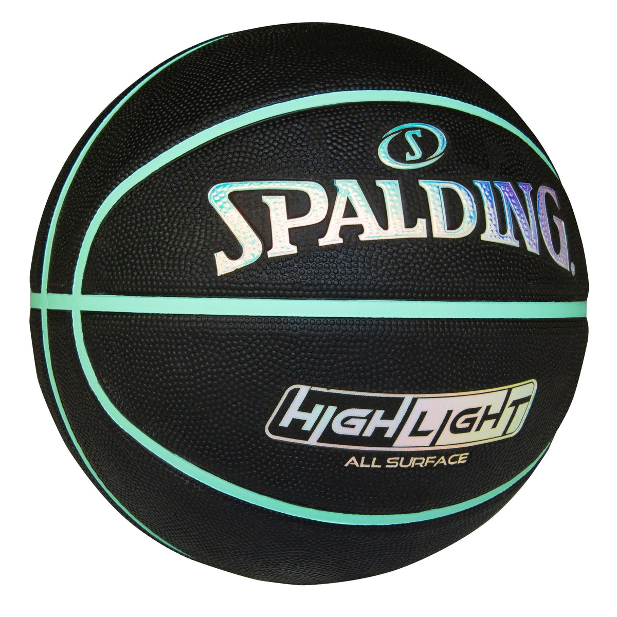 Highlight Foil Basketball, Black/Mint, Size 7 C2U4 - product image 3