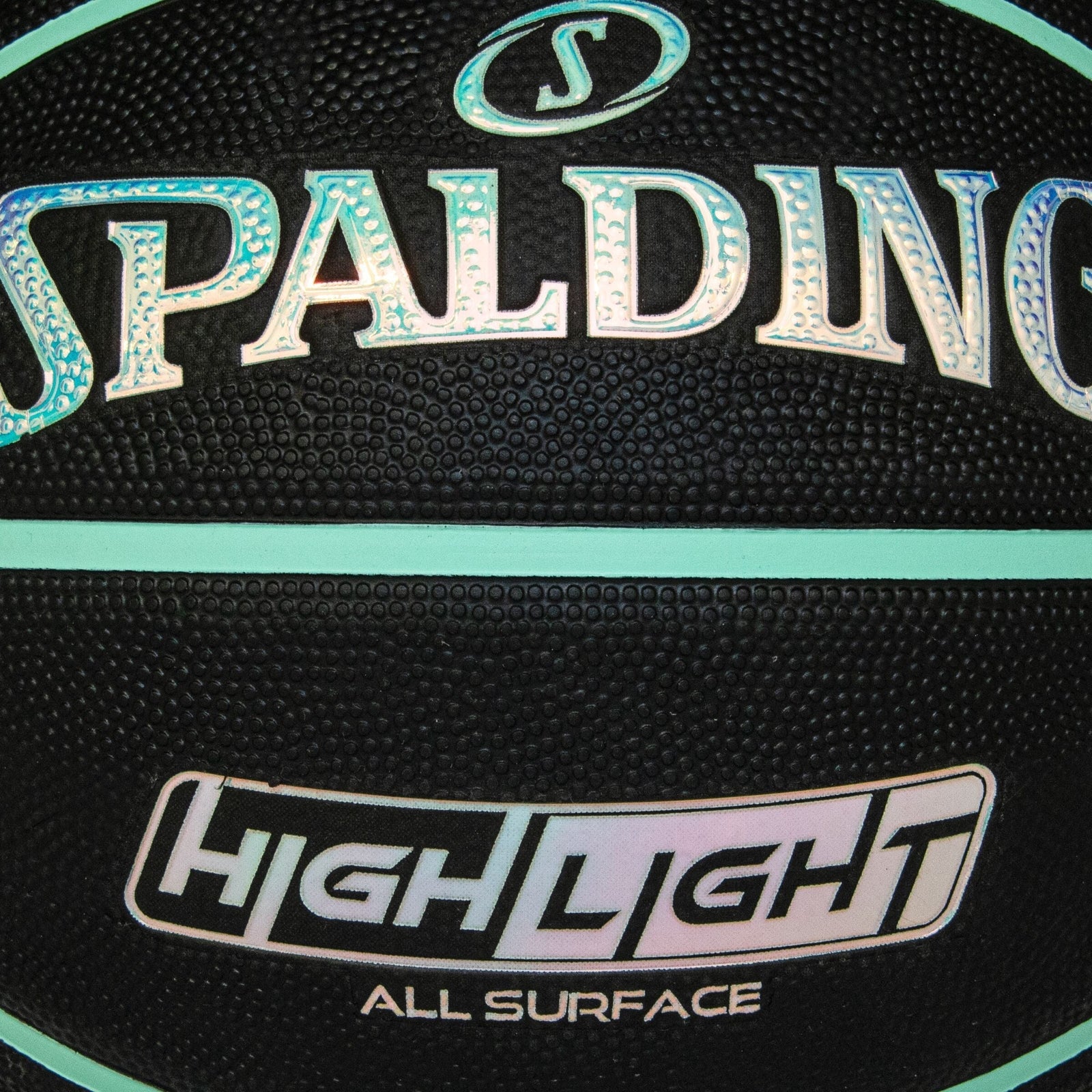 Highlight Foil Basketball, Black/Mint, Size 7 C2U4 - product image 5