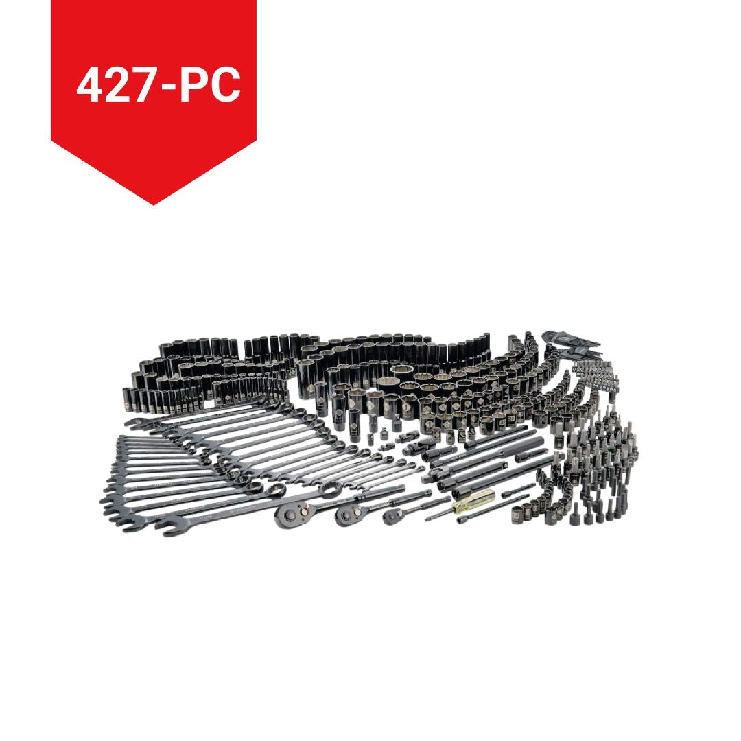 Professional Grade Black Chrome Socket Set, SAE/Metric, 427-pc Z2D2 - product image 5