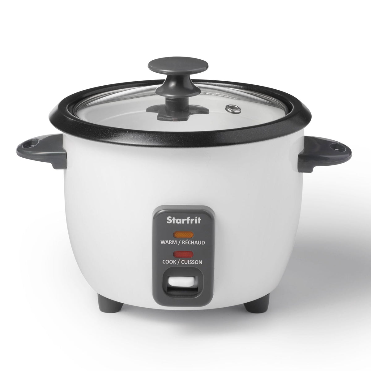 300W 6-Cup White Rice Cooker with Steam Basket O4Q9 - product image 1