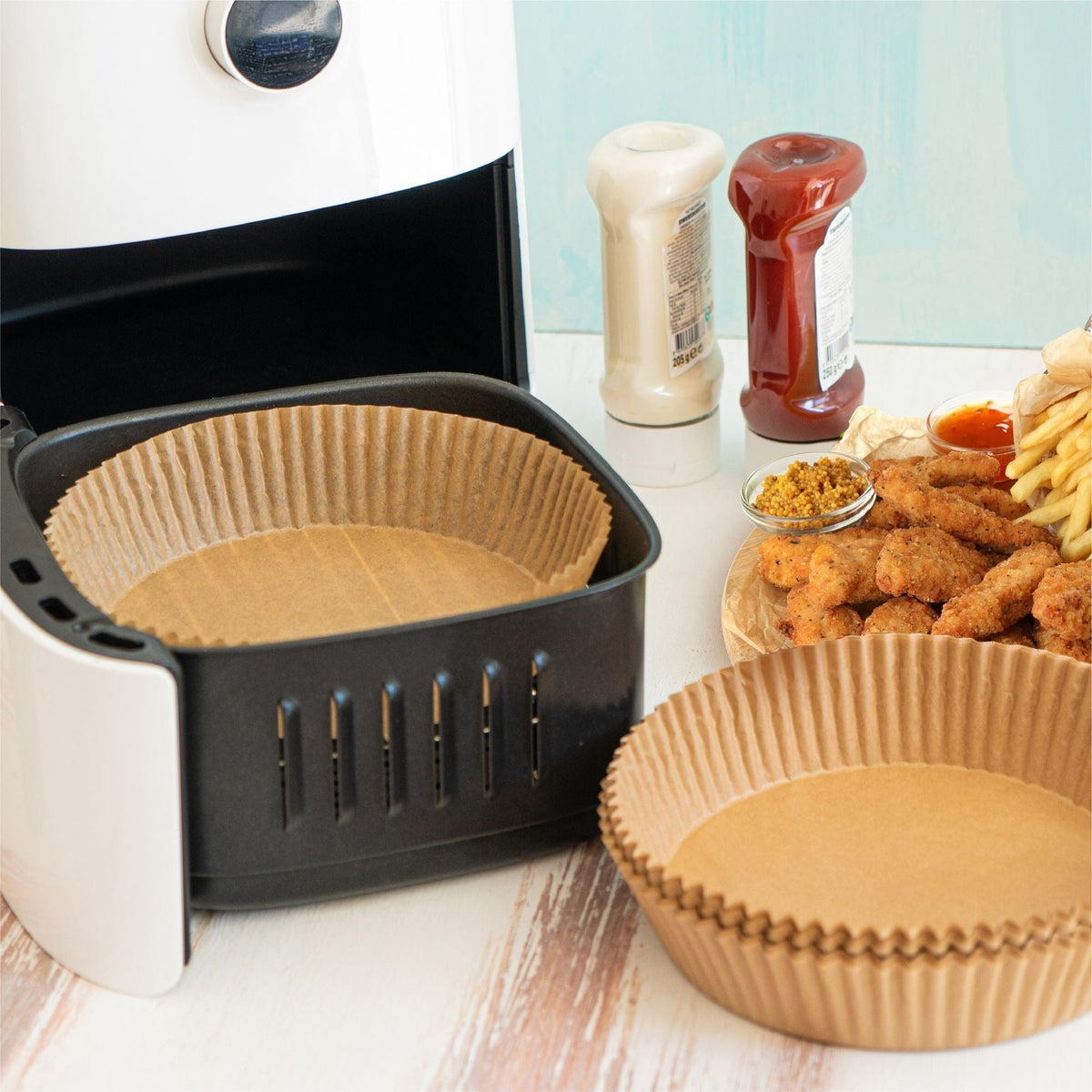Round Non-Stick Parchment Paper Air Fryer Liner, 50-pk V4H0 - product image 7