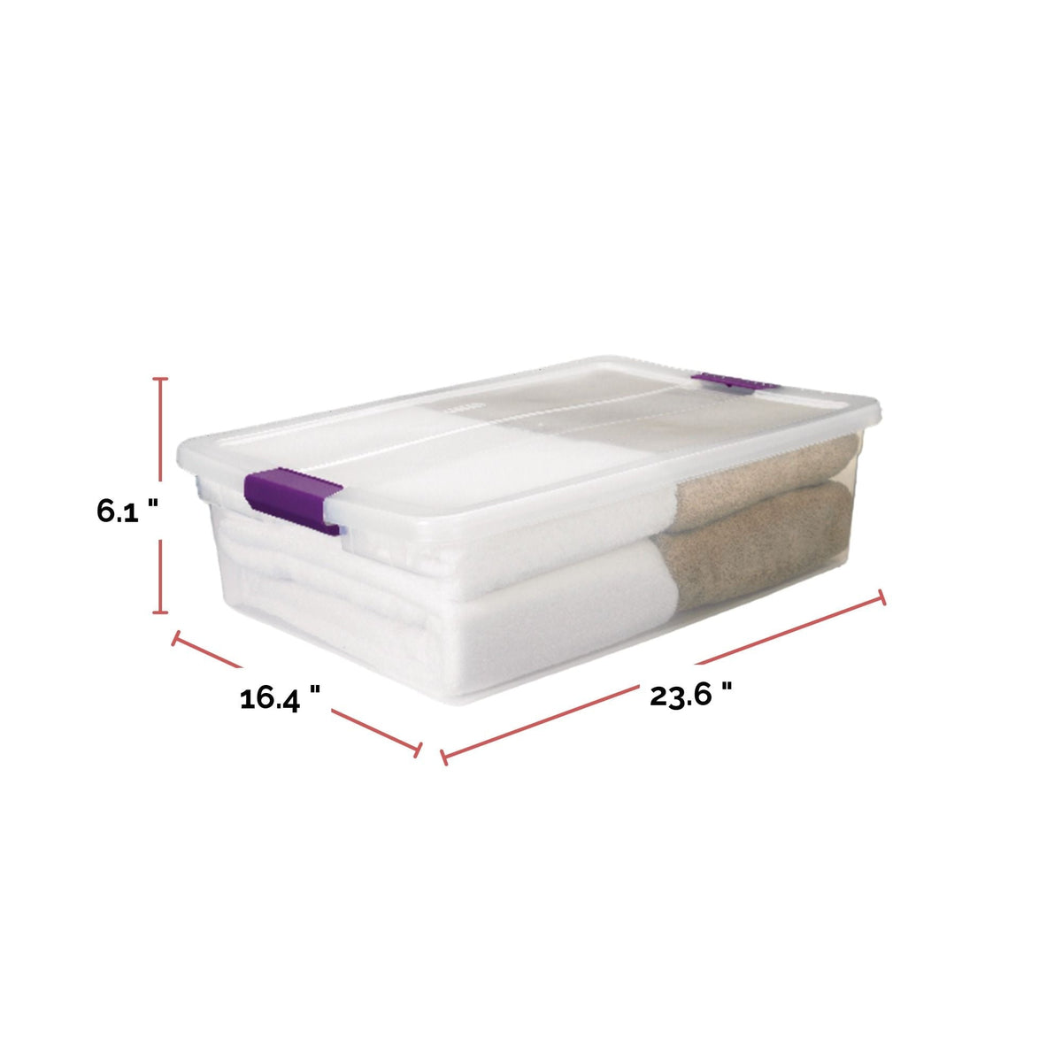 ClearView Storage Box with Latched Lid, 30-L E4I8 - product image 2