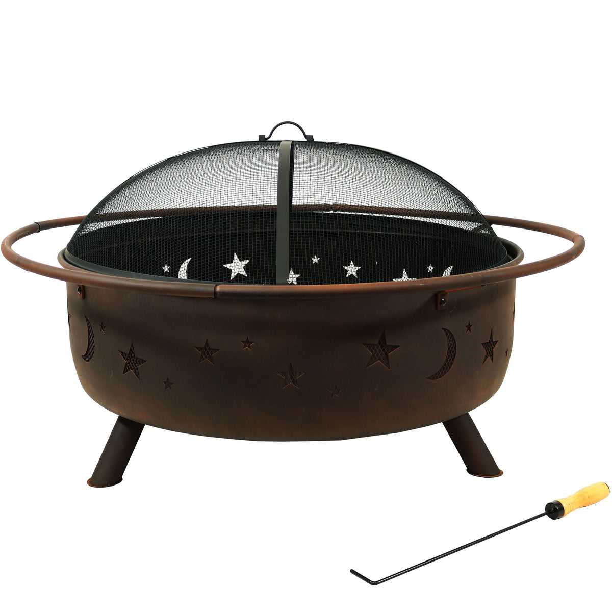 Décor Steel Cosmic Fire Pit, Extra-Large, 42-in B6T8 - product image 1