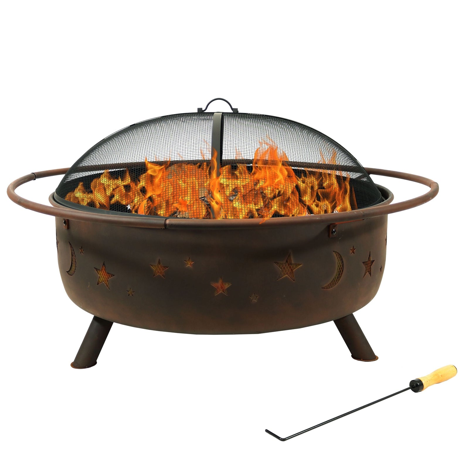 Décor Steel Cosmic Fire Pit, Extra-Large, 42-in B6T8 - product image 3
