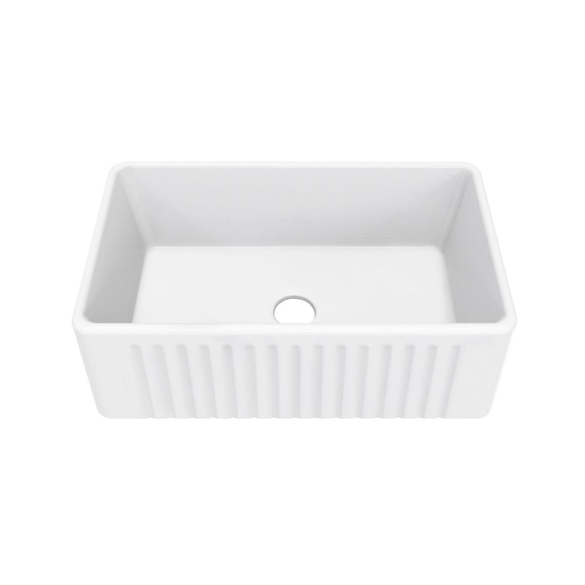Delice Ceramic Farmhouse Kitchen Sink with Apron, 30-in x 18-in A2G1 - product image 1