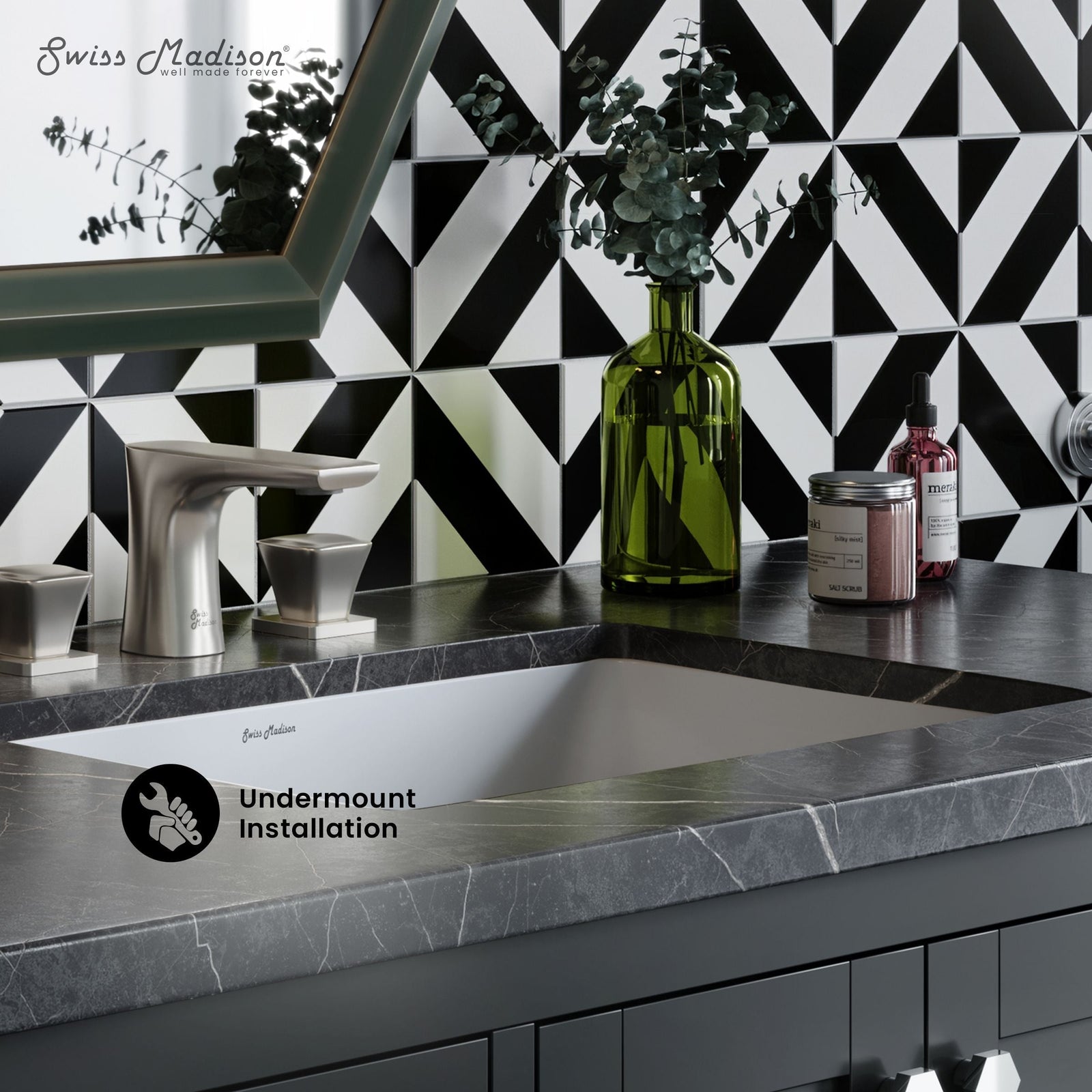 Plaisir 18.5 Rectangular Under-Mount Bathroom Sink R5U3 - product image 3