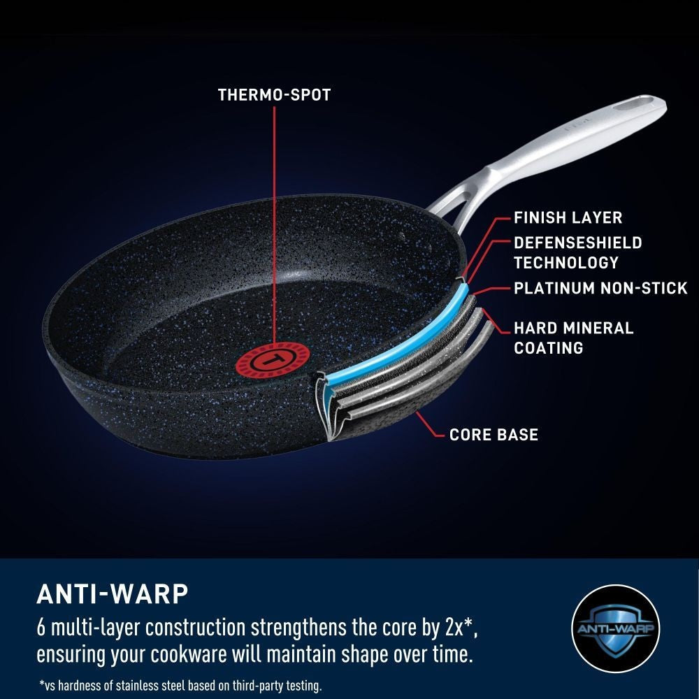 StoneShield 10-pc Cookware Set with DefenseShield Technology, 6-Multilayer Construction, Induction Safe X2J7 - product image 7