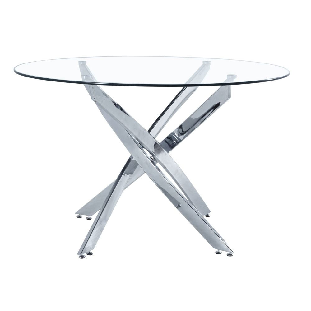 Me Home Star Glass Round Dining Table J5H1 - product image 1