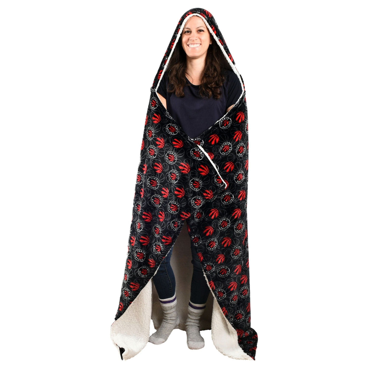 Toronto Raptors Hooded Ultra Plush Blanket T8K7 - product image 5