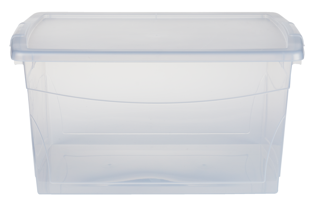 type A Clarity Transparent Storage Box with Lid, 50-L U4Y4 - product image 1