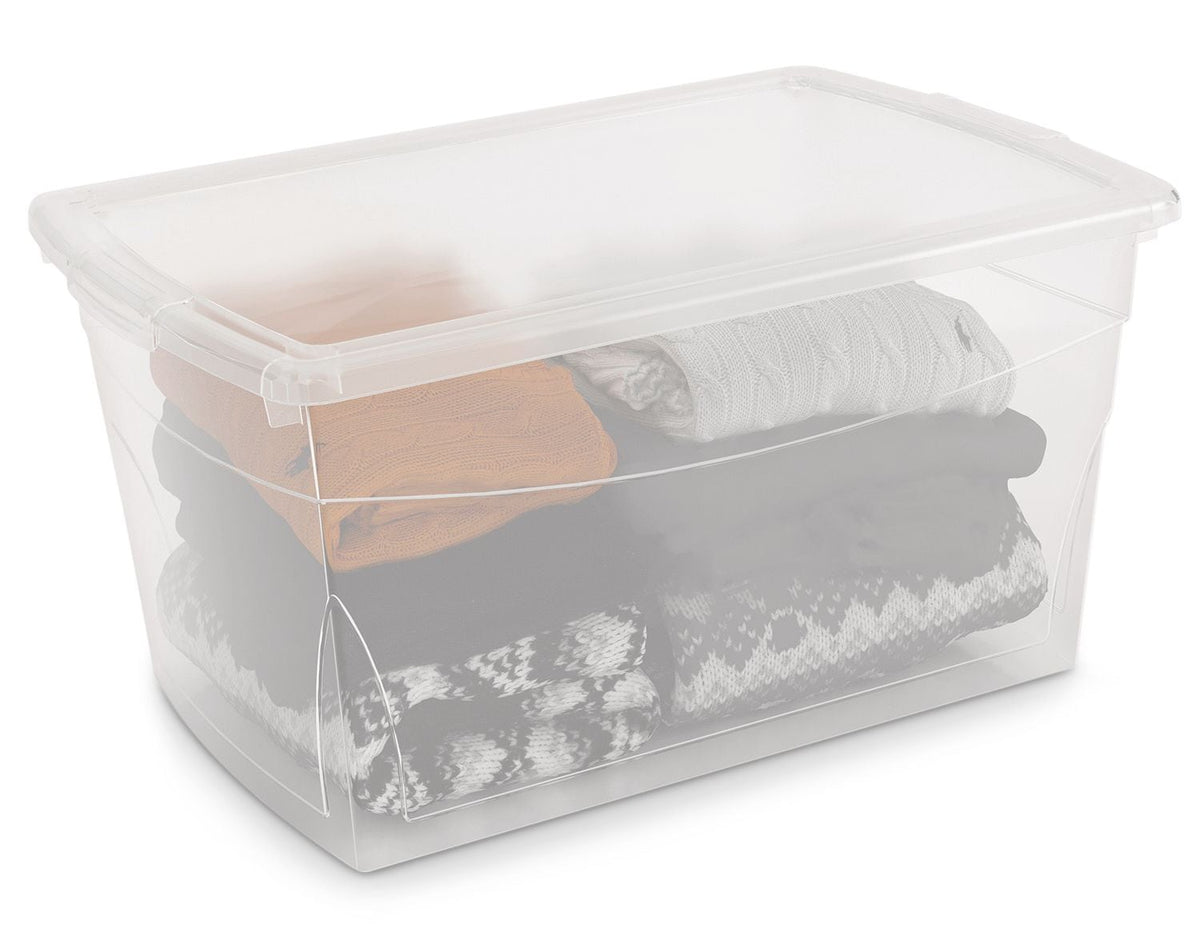 type A Clarity Transparent Storage Box with Lid, 50-L U4Y4 - product image 4