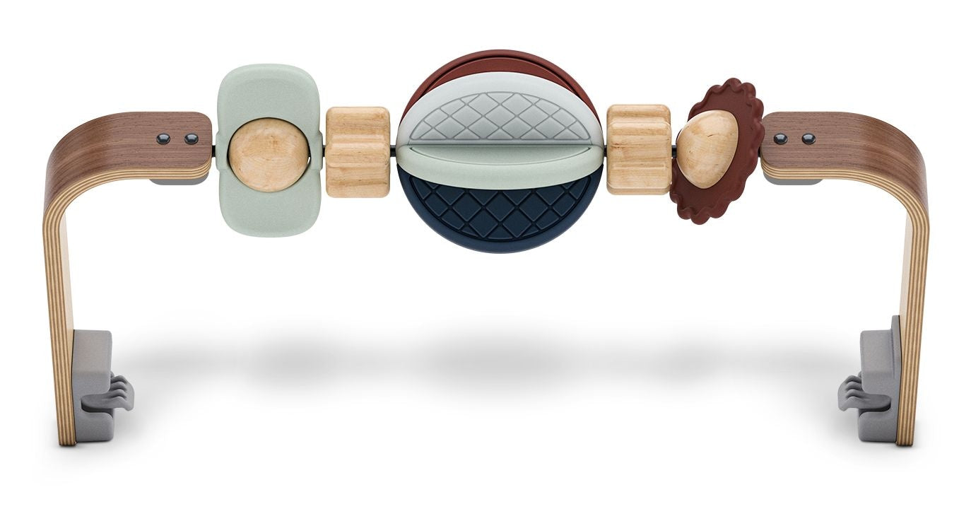 Mira Bouncer Wonder Wheel Toy Bar, Walnut Wood B9T6 - product image 1