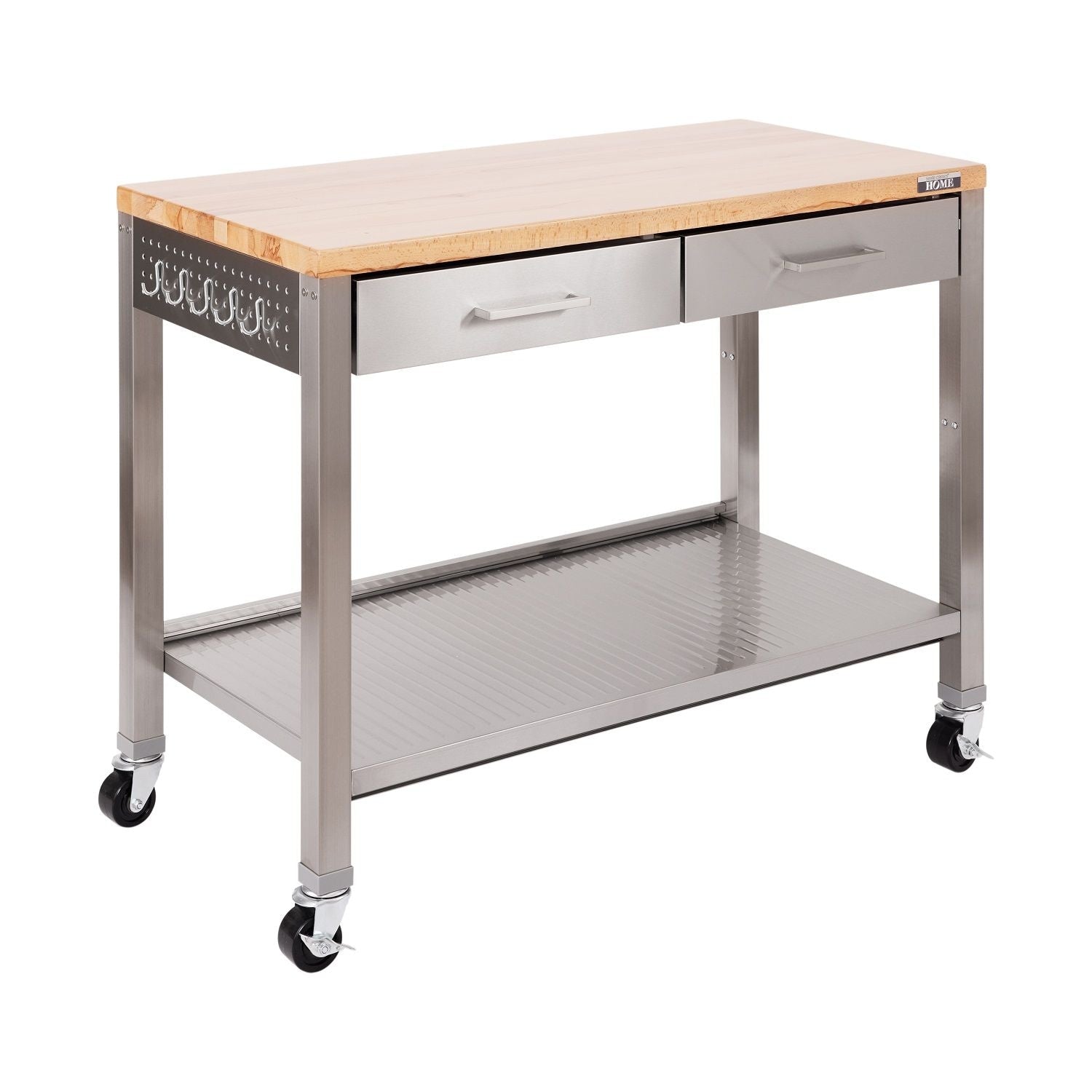Classics, Work Center Island Table, Stainless Steel, 48-in x 24-in x 36-in S5H4 - product image 1