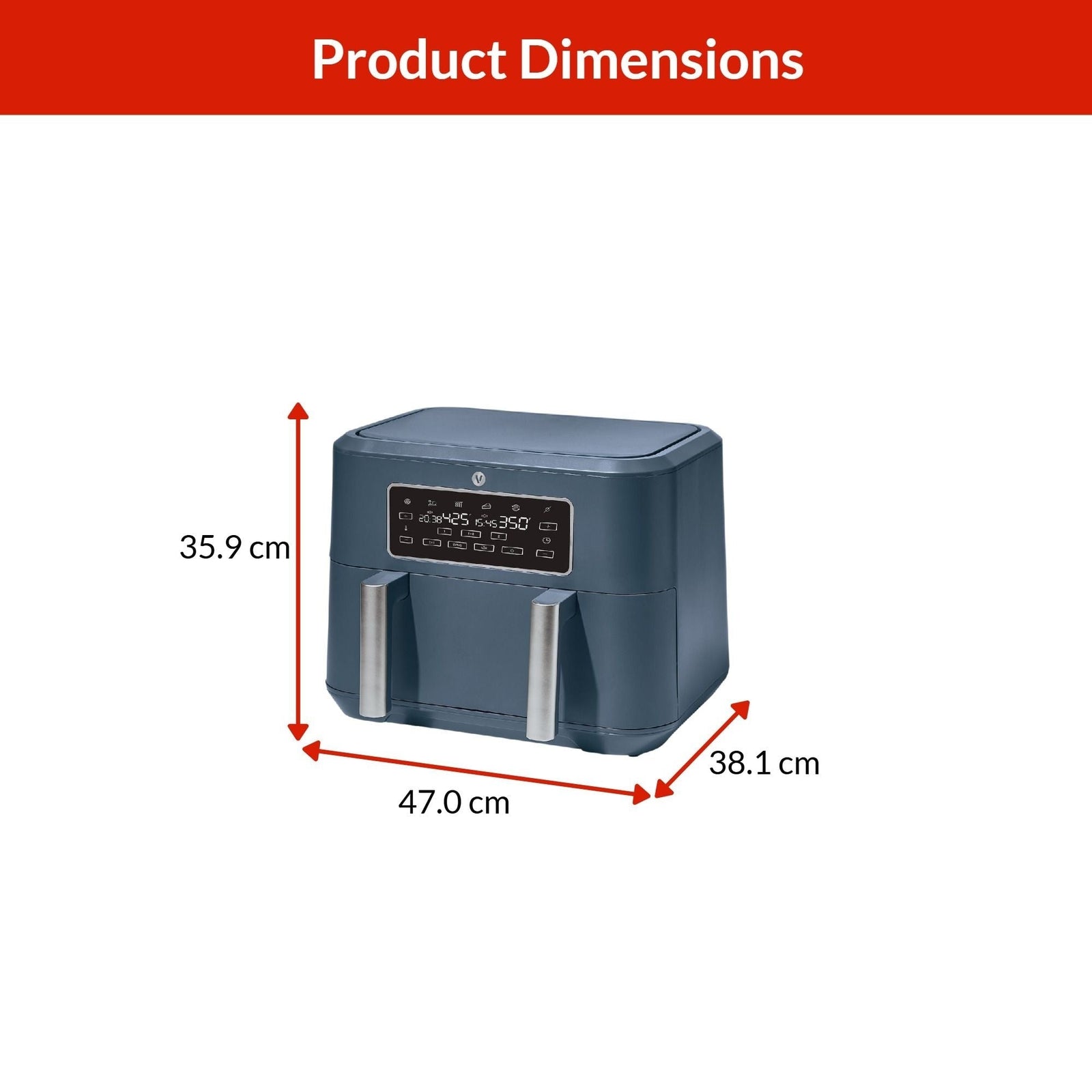 Colour Series 9-qt Trizone Air Fryer, 9-qt M9I5 - product image 4
