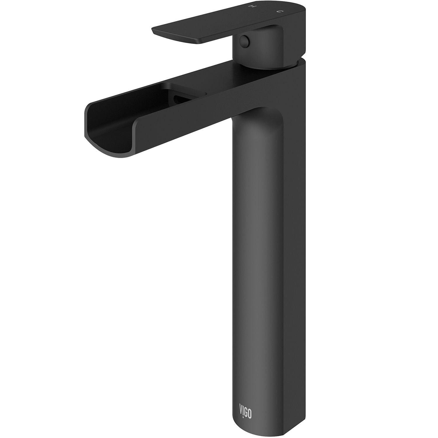 Amada Single Handle Vessel Sink Bathroom Faucet, Matte Black A7K8 - product image 1