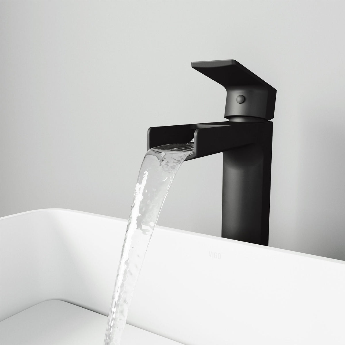 Amada Single Handle Vessel Sink Bathroom Faucet, Matte Black A7K8 - product image 8