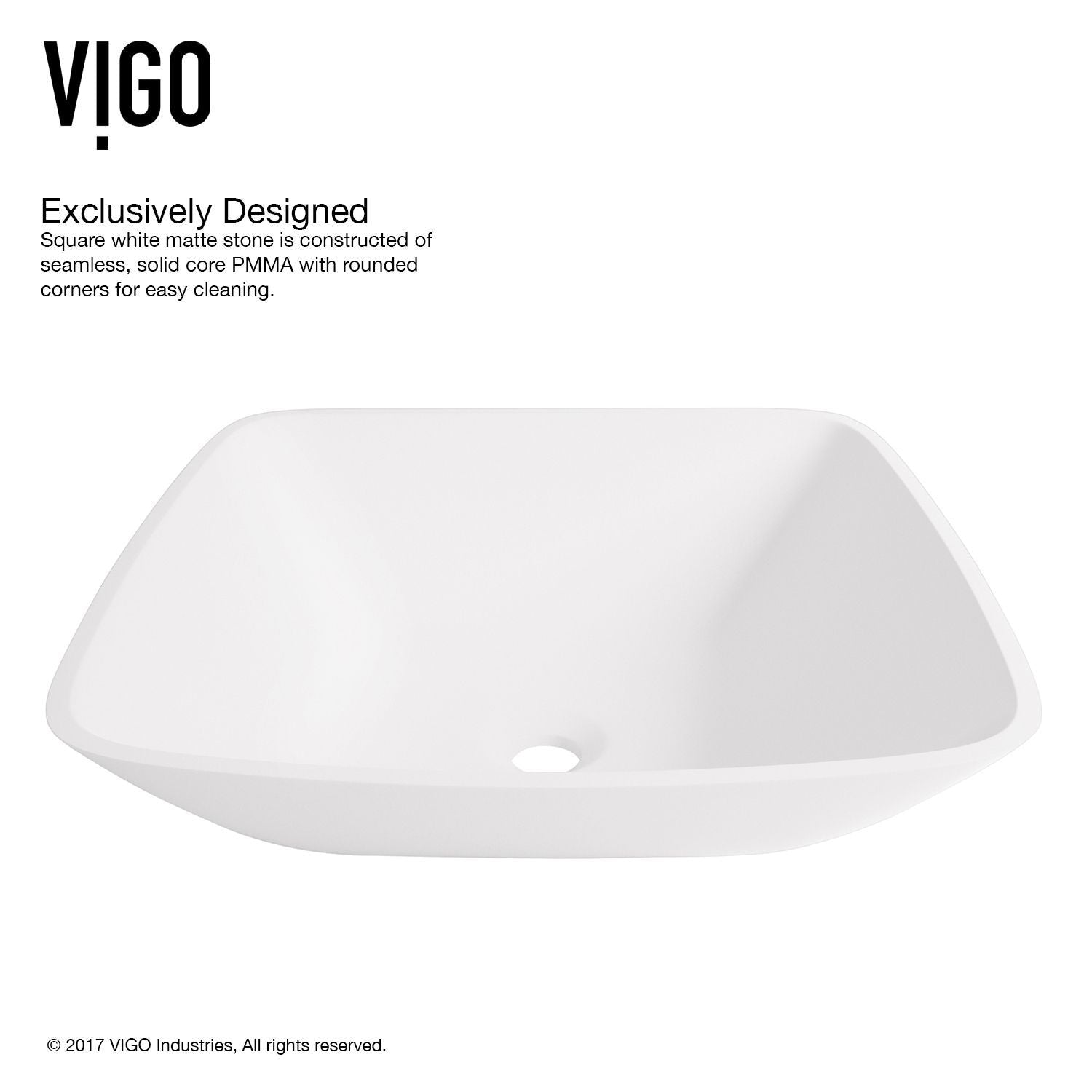 Hyacinth Matte Stone Round Vessel Bathroom Sink/Basin, Handpolished Construction, White A0C8 - product image 1