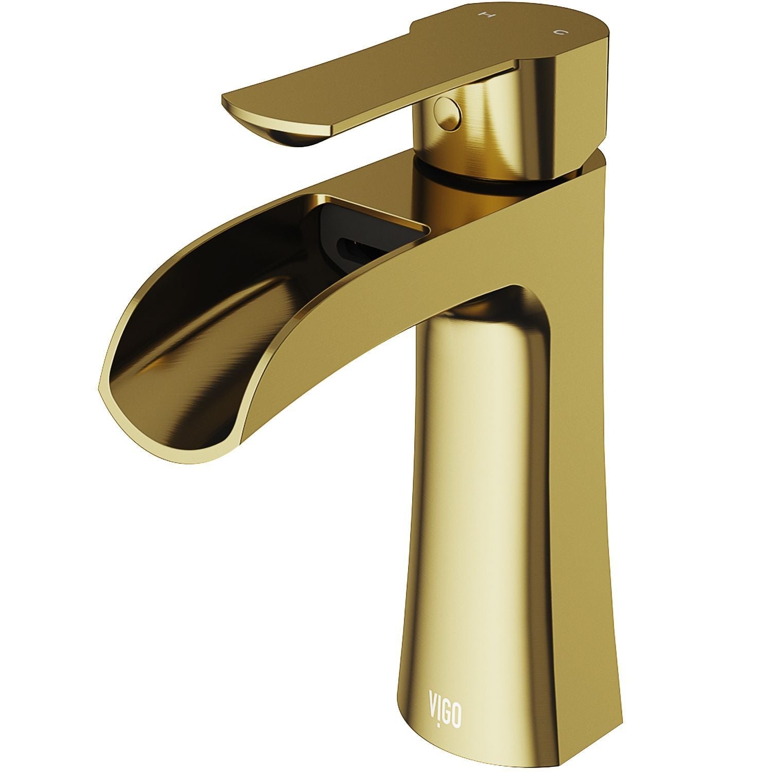 Paloma Single Handle Single Hole Bathroom Sink Faucet, WaterSense Certified, Matte Gold C1B2 - product image 2