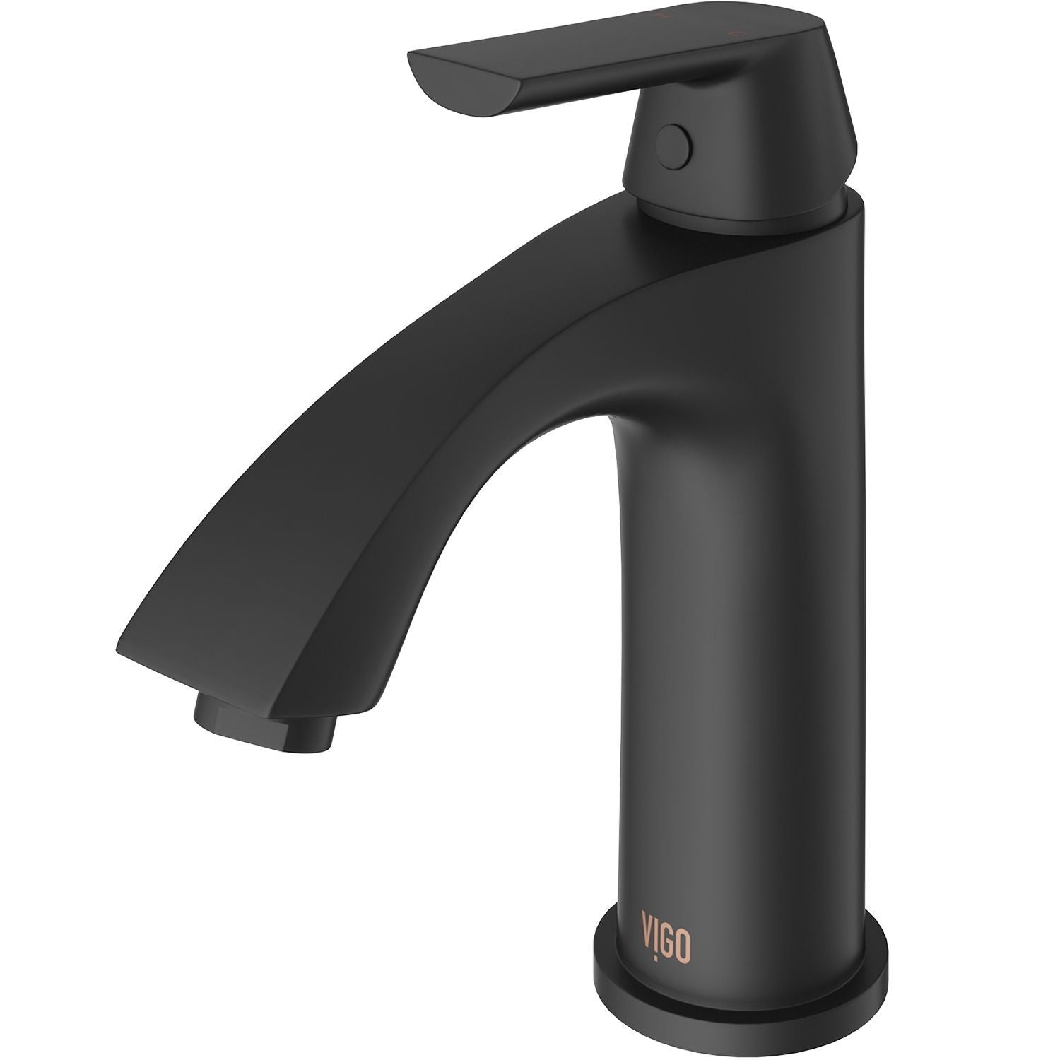 Penela Single Handle Single Hole Bathroom Sink Faucet, Matte Black R0C6 - product image 2