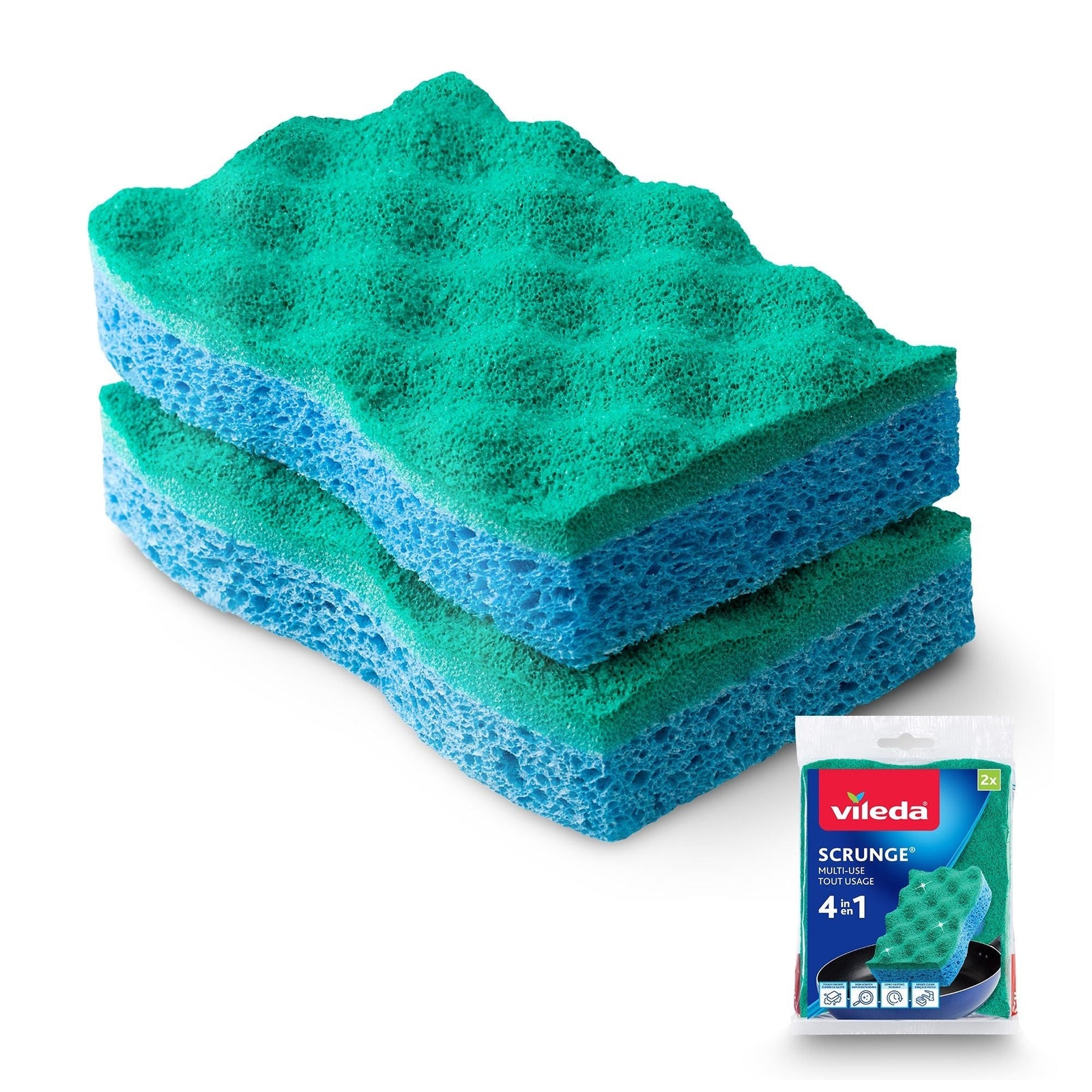 Scrunge Multi-Use, Non-Scratch Scrub Sponge, 2-pk K1D1 - product image 1