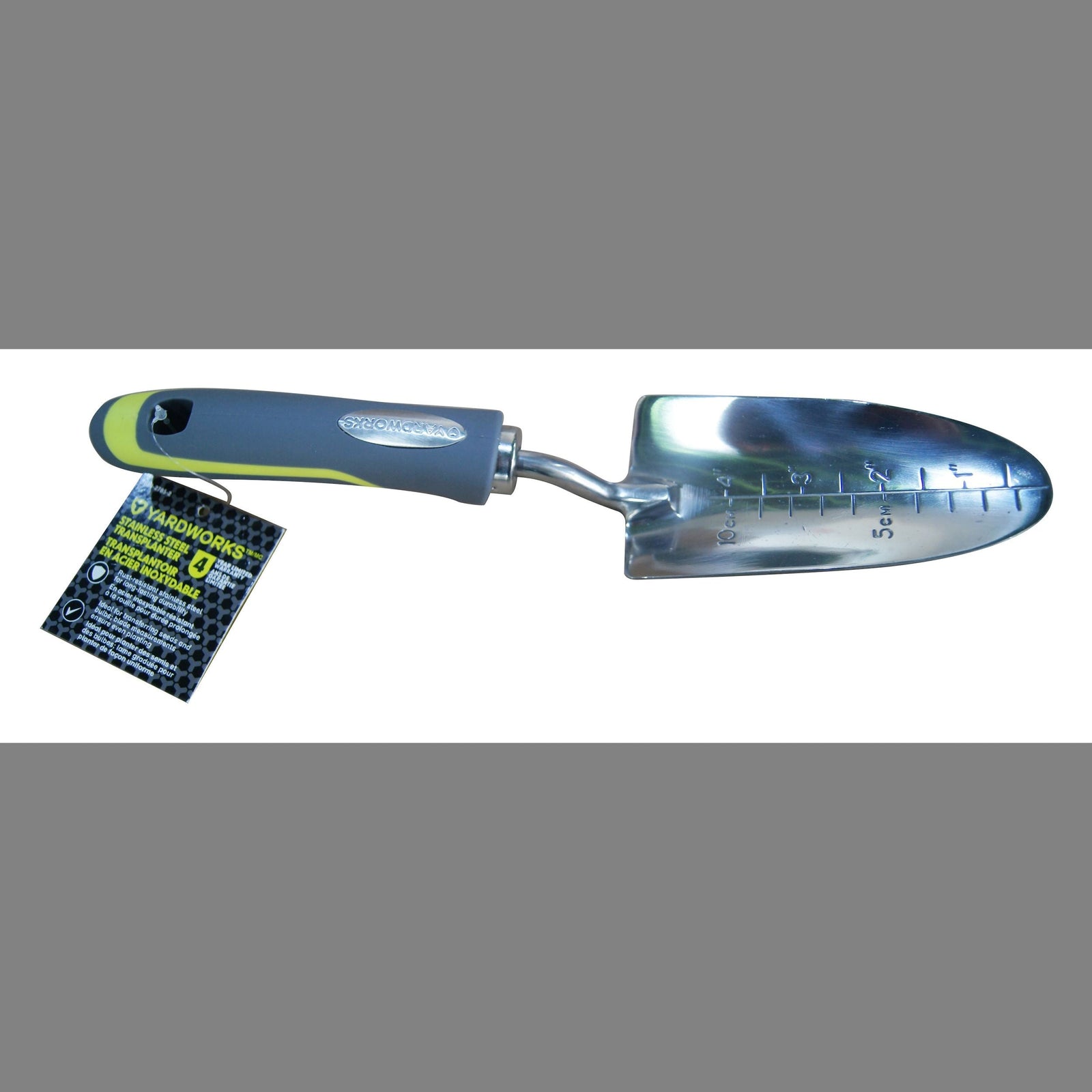 12-in Stainless-Steel Hand Transplanter with Rubber Handle H8O9 - product image 2