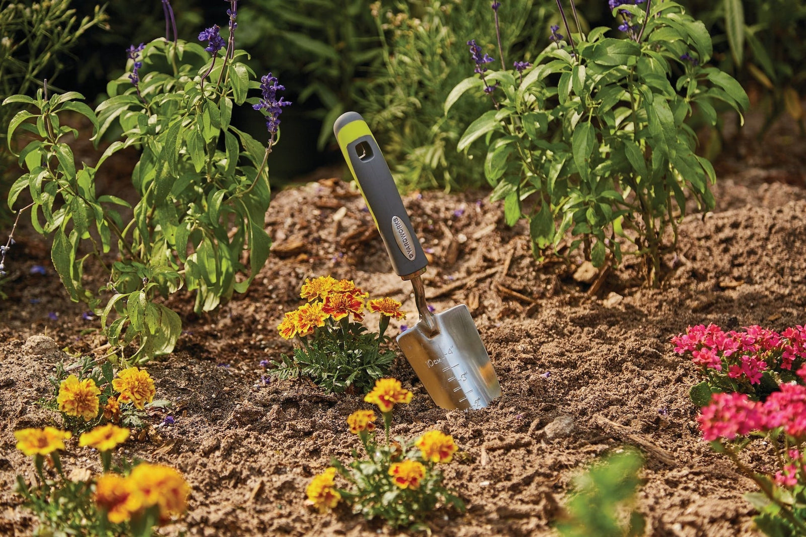 12-in Stainless-Steel Hand Transplanter with Rubber Handle H8O9 - product image 3