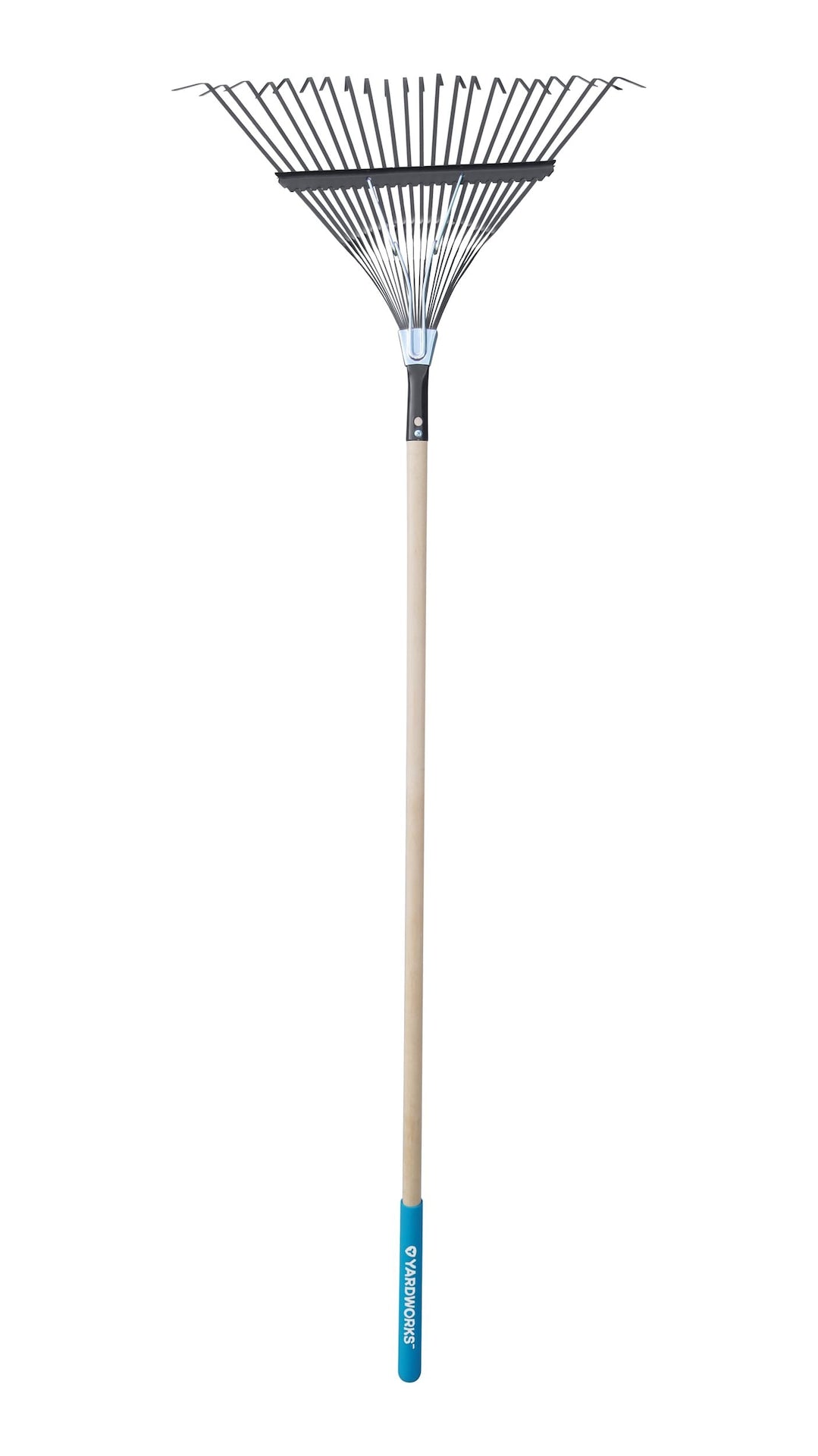 22-in Wide Metal 22-Tine Leaf Rake, 48-in Hardwood Shaft A3B6 - product image 1