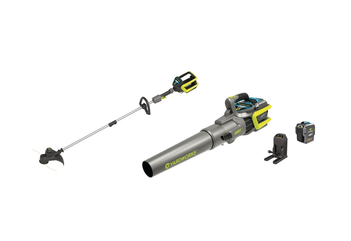 48 V Cordless Leaf Blower & Trimmer Combo, 2 Ah Battery Included C7T7 - product image 2